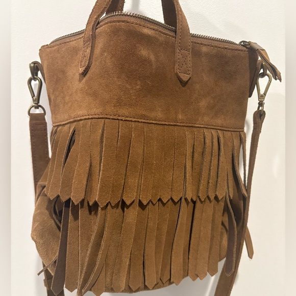 Madewell Brown Crossbody Bag with Fringe Detail - Picture 5 of 8